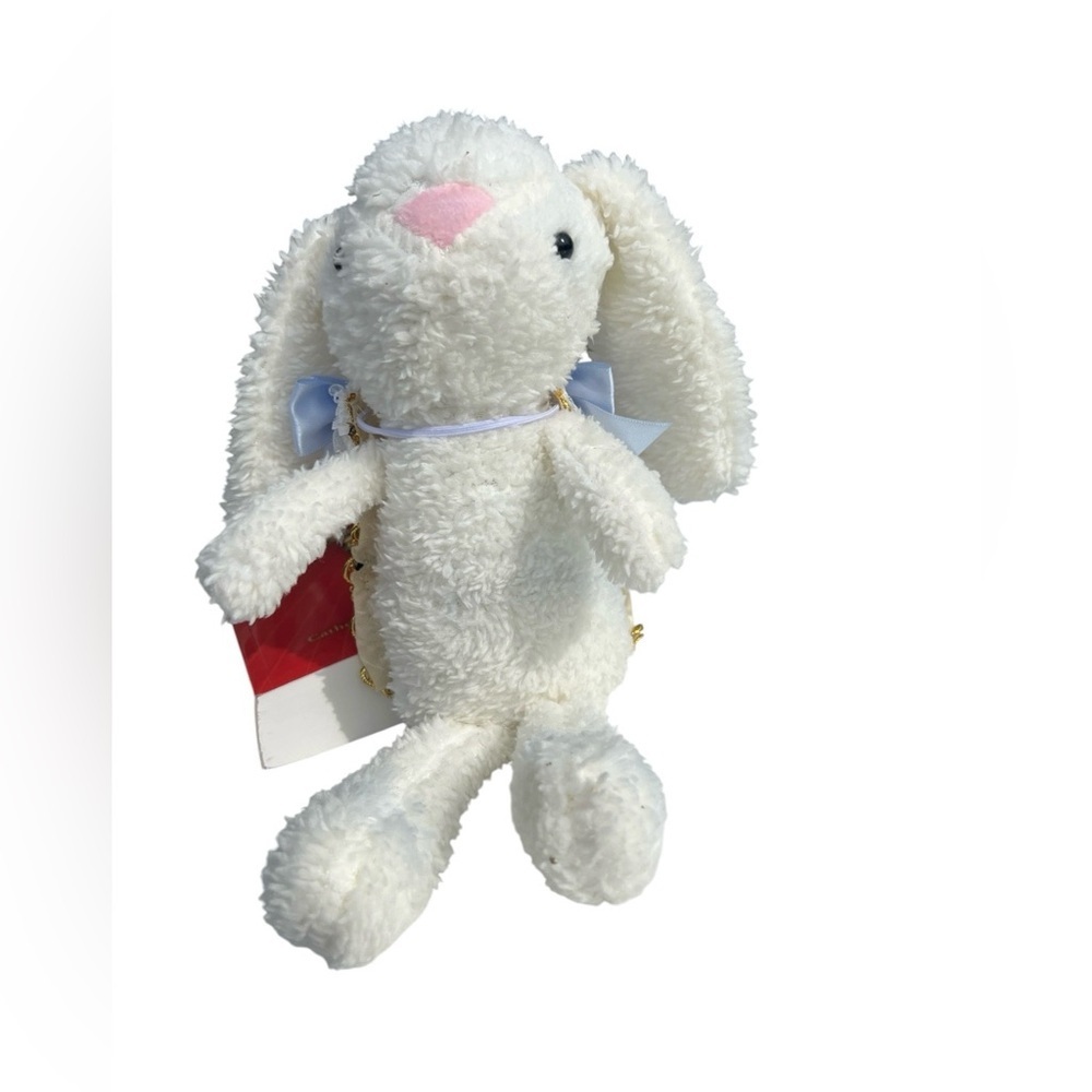Plush White Bunny Stuffed Animal with Pink Nose - Brand Unspecified